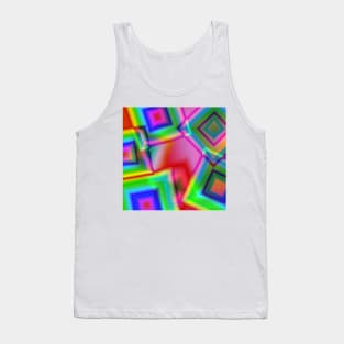 multicolored rainbow abstract texture art Tank Top